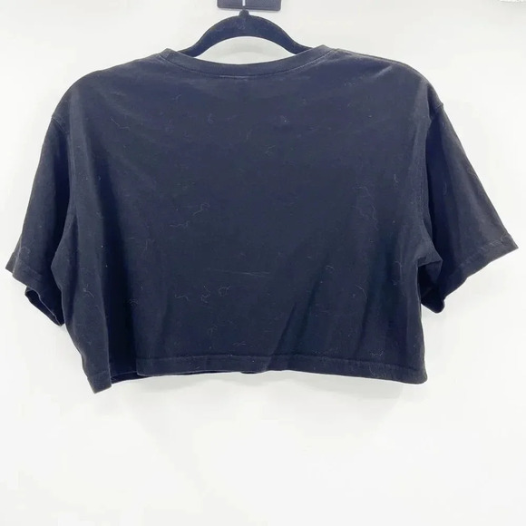 Casual Cropped Boxy Tee by H&M in Black - Size XS, Perfect for Everyday Wear - Picture 2 of 3